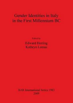 Paperback Gender Identities in Italy in the First Millenium BC Book