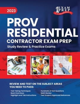 Paperback 2023 Florida County PROV Residential Contractor Exam Prep: 2023 Study Review & Practice Exams Book