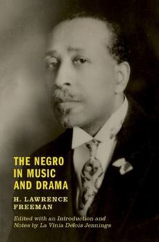 Hardcover The Negro in Music and Drama Book