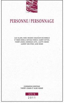 Paperback Personne / Personnage [French] Book