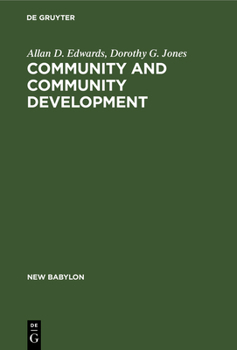 Hardcover Community and Community Development Book