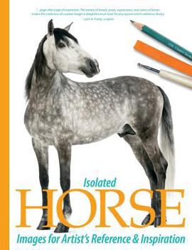 Paperback Isolated Horse Images for Artist's Reference and Inspiration Book