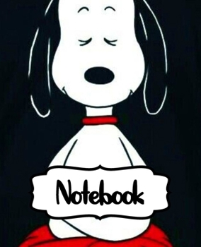Notebook: Little White Beagle Snoopy Dog House The Peanuts Comics Strip Animation Boys Kids Adults Elementary Supplies Student Teacher Daily Creative ... Boys And Girls, 110 Pages 7.5 x 9.25 Inches