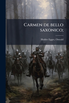 Paperback Carmen de bello saxonico; [Latin] Book