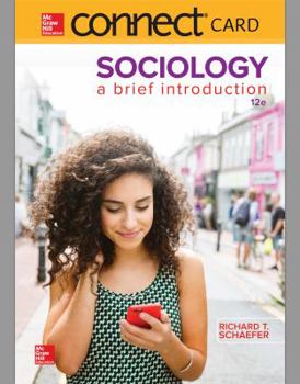 Printed Access Code Connect Access Card for Schaefer Sociology a Brief Introduction Book