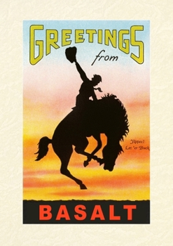 Paperback Vintage Lined Notebook Greetings from Basalt, Bronco Book