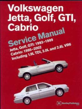 Paperback Volkswagen Jetta, Golf, GTI, Cabrio Service Manual: 1993-1999 Book