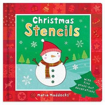 Board book Christmas Stencils Book