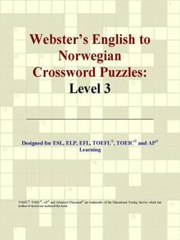 Paperback Webster's English to Norwegian Crossword Puzzles: Level 3 Book