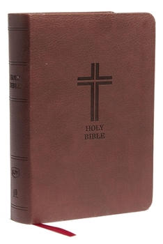 Leather Bound KJV, Reference Bible, Compact, Large Print, Imitation Leather, Burgundy, Red Letter Edition [Large Print] Book