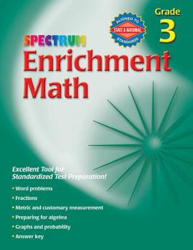 Paperback Enrichment Math, Grade 3 (Spectrum) Book