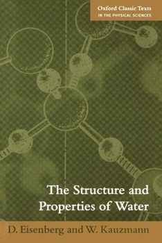 Paperback The Structure and Properties of Water Book