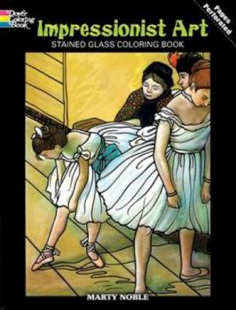 Paperback Impressionist Art Stained Glass Coloring Book
