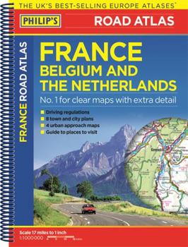 Paperback Philip's Road Atlas France, Belgium and the Netherlands Book