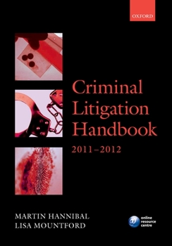 Paperback Criminal Litigation Handbook 2011-12 Book