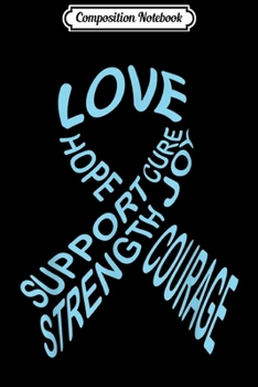 Composition Notebook: Prostate Cancer Awareness Fight Cancer Ribbon  Journal/Notebook Blank Lined Ruled 6x9 100 Pages