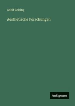 Paperback Aesthetische Forschungen [German] Book