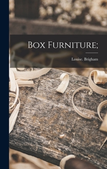 Hardcover Box Furniture; Book