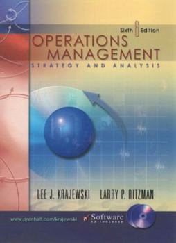 Hardcover Operations Management: Strategy and Analysis [With CDROM] Book