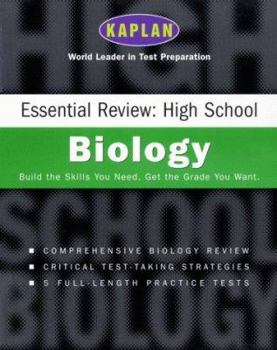 Paperback Kaplan Essential Review: High School Biology Book