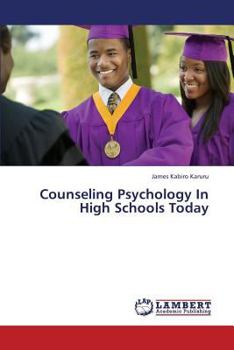 Paperback Counseling Psychology in High Schools Today Book