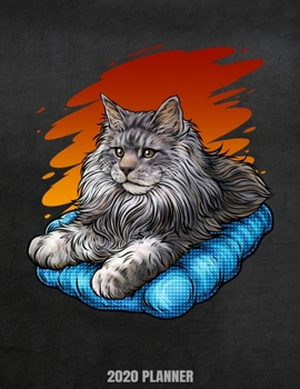 Paperback 2020 Planner: Weekly Planner January 2020 - December 2020 Calendar Agenda Daily Schedule For Cat Lover - Cat Mom Mum Dad - Kitten Ki Book