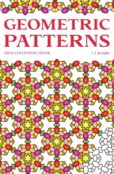 Paperback Geometric Patterns Mini Colouring Book: 50 Relaxing Travel Size Abstract Pattern Designs Book