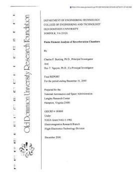 Paperback Finite Element Analysis of Reverberation Chambers Book