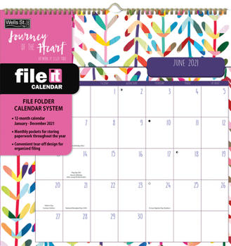 Calendar Journey of the Heart 2021 File-It(tm) Book