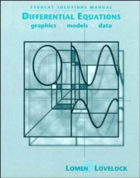 Paperback Student Solutions Manual to Accompany Differential Equations: Graphics, Models, Data Book