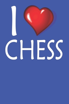 Paperback I Love Chess: College Ruled Lined Notebook Book