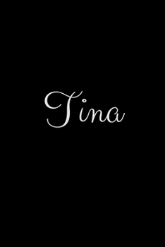 Tina: notebook with the name on the cover, elegant, discreet, official notebook for notes