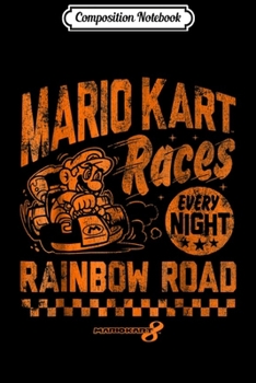 Composition Notebook: Nintendo Mario Kart Rainbow Road Vintage Graphic  Journal/Notebook Blank Lined Ruled 6x9 100 Pages