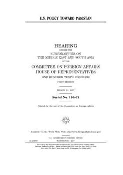 Paperback U.S. policy toward Pakistan Book