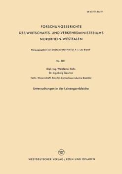 Paperback Untersuchungen in Der Leinengarnbleiche [German] Book