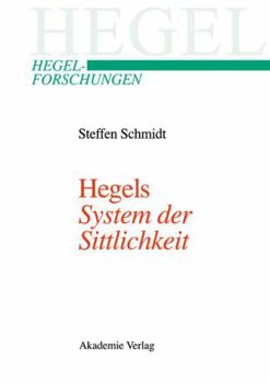 Hardcover Hegels "System der Sittlichkeit" [German] Book