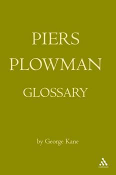 Hardcover The Piers Plowman Glossary Book