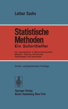 Paperback Statistische Methoden: Ein Soforthelfer Für Interessierte in Naturwissenschaft, Medizin, Technik, Wirtschaft, Psychologie Und Soziologie [German] Book