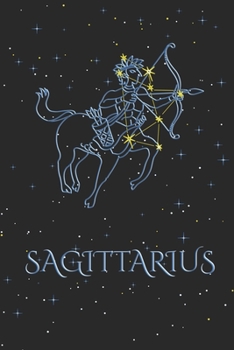 Paperback Zodiac Notebook - Sagittarius: Horoscope Journal - 120 Pages, blanc lined, 6" x 9" - Astrology Notepad, Diary, Notes Book