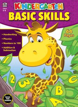 Paperback Kindergarten Basic Skills Book
