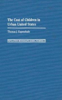 Hardcover The Cost of Children in Urban United States Book