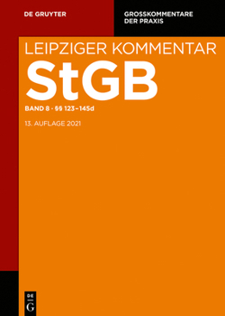 Hardcover §§ 123-145d [German] Book