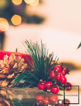 Paperback Christmas Time Lined Notebook Writing Pad Sketchbook: Unlined Ruled Pages Book (8.5 x 11 inches A4) - 100 Pages Journal II Planning, Drawing, Sketchin Book