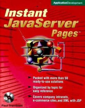 Paperback Instant JavaServer Pages (Book/CD-ROM Package) Book