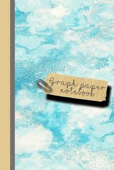 Paperback Graph Paper Notebook: Small Sparkle Glitter School or Academic Graph Notebook for Girls and Women - Turquoise Marble Book
