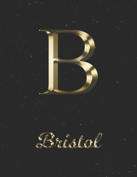 Paperback Bristol: 1 Year Daily Planner (12 Months) - Yellow Gold Effect Letter B Initial First Name - 2020 - 2021 - 365 Pages for Planni Book