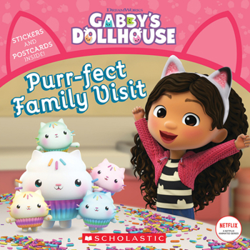 Paperback Purr-Fect Family Visit (Gabby's Dollhouse Storybook) Book