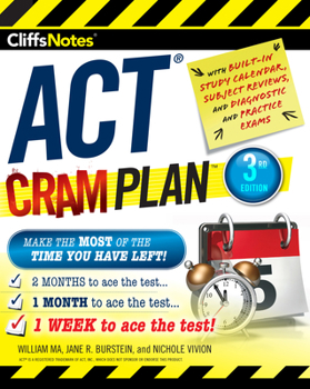 Paperback Cliffsnotes ACT Cram Plan, 3rd Edition Book