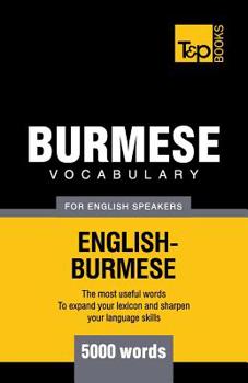 Paperback Burmese vocabulary for English speakers - 5000 words Book