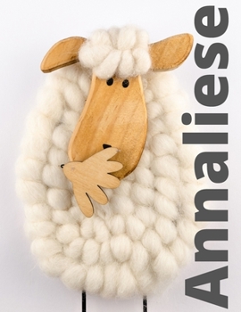 Annaliese: Checkered Notebook with Name for Girls and Women, XL 8.5x 11, 120 Pages, Paperback.